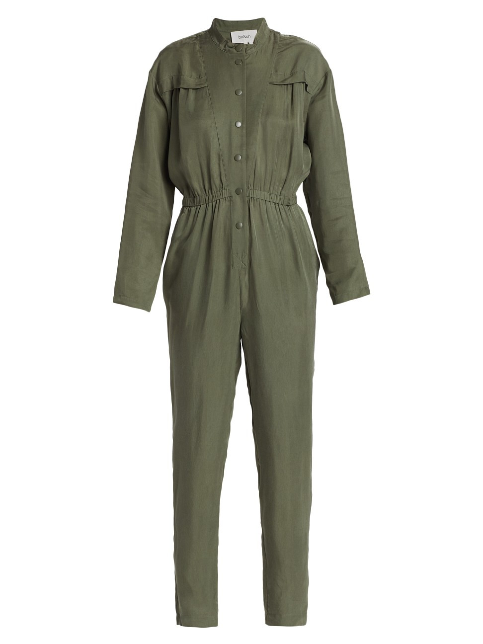 Women's Anissa Pleated Utility Jumpsuit - Kaki - Size Small | Saks Fifth Avenue