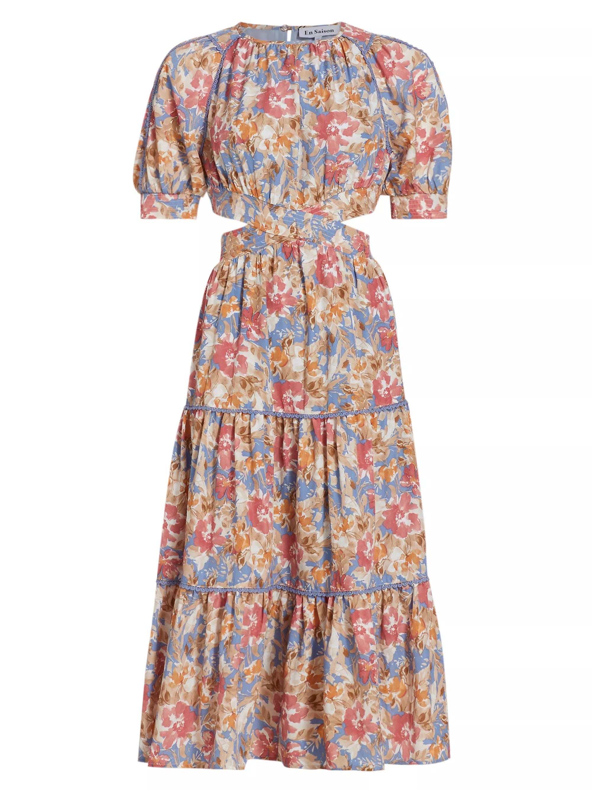 Soleil Floral Midi Dress | Saks Fifth Avenue