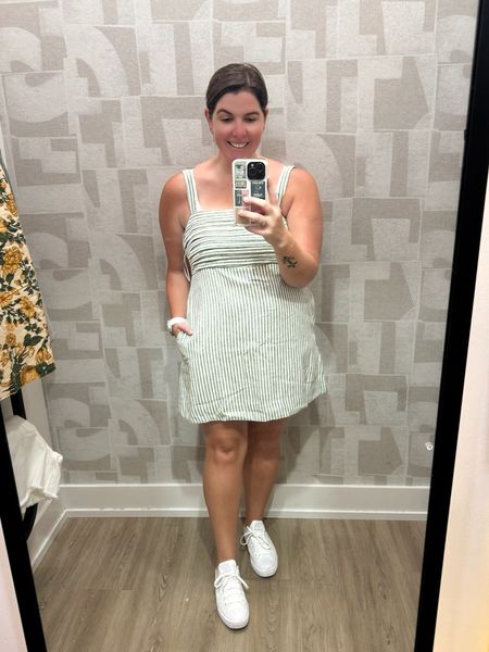 This piece from Abercrombie looks like a dress, but there are shorts attached underneath making it a skirt/romper! This piece fits TTS, comes in several color and pattern options, is 20% off, plus you get an additional 15% off with the code in the LTK app! 

#LTKStyleTip #LTKSaleAlert #LTKMidsize