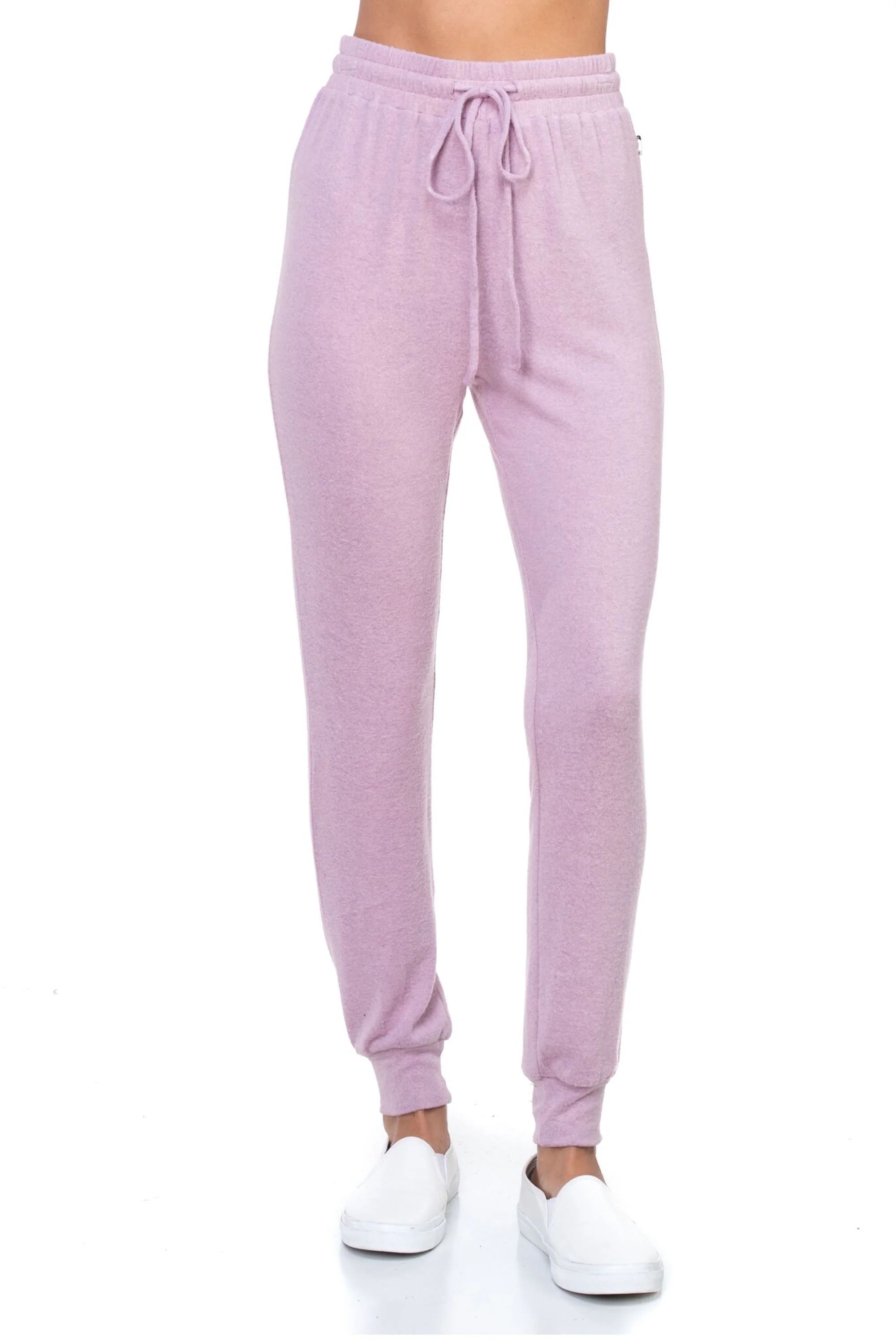 OFASHIONUSA Yummy Knit Jogger Pants (Medium, Lavender) | Walmart (US)