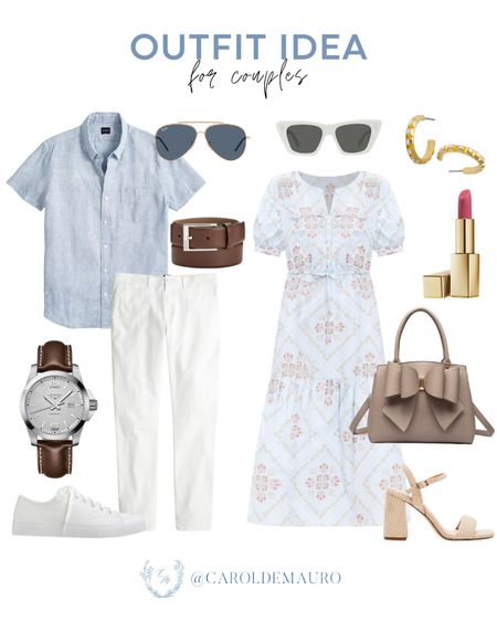 Check out this effortless his and hers outfit inspo this Spring! Great to wear on a picnic date or a brunch date!
#matchyoutfit #couplelook #mensfashion #capsulewardrobe

#LTKshoecrush #LTKstyletip #LTKSeasonal