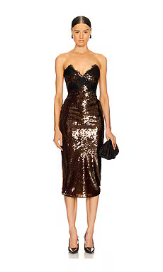 retrofete Ellen Dress in Deep Brown from Revolve.com | Revolve Clothing (Global)