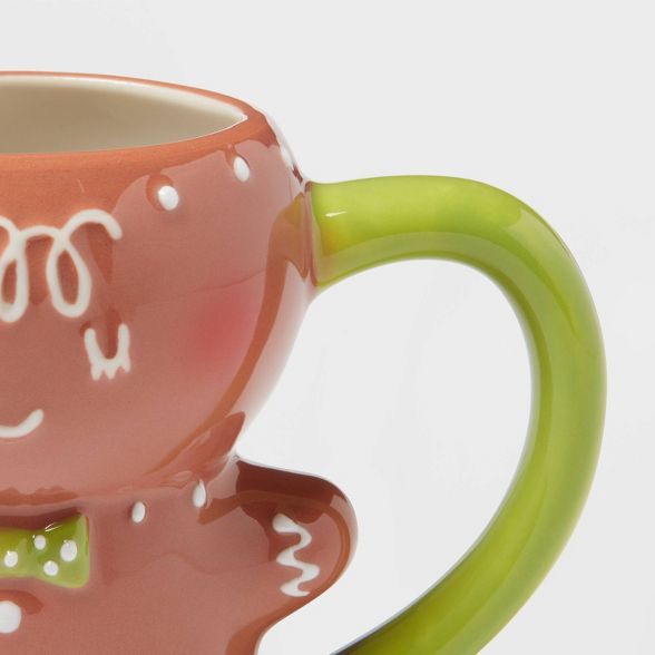 10oz Stoneware Gingerbread Man Mug - Threshold&#8482; | Target