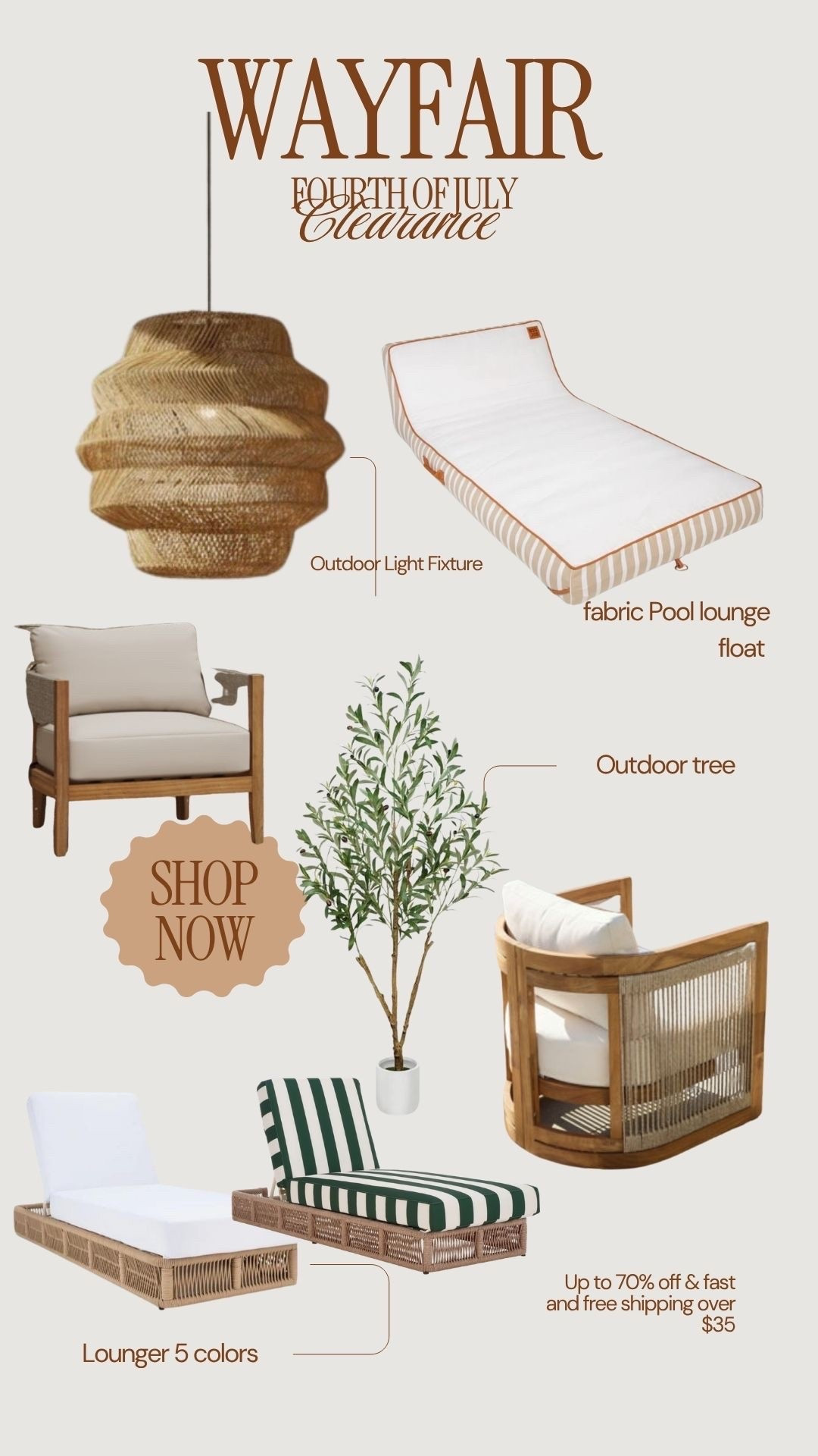 #ad ❤️ @wayfair Fourth of July Clearance up to 70% off &➕fast & free shipping over $35 
🩵Refresh your space with these gorgeous and comfy reclining chairs. Also comes in the cutest stripes and the rope and steel frame create exceptional durability = resistant to weather, UV fading, rust, and mildew – so it stands up to the elements and frequent use


#wayfair @wayfair #wayfairpartner

#LTKHome #LTKSeasonal #LTKSaleAlert