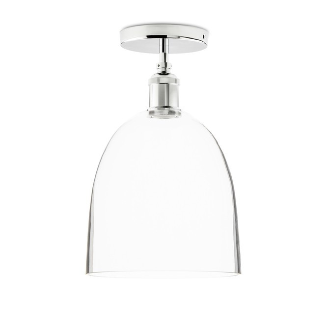 Alton Flush Mount with Chic Dome Glass, Chrome | Lights.com