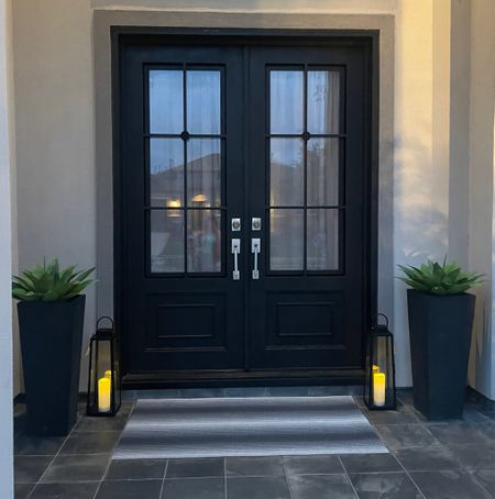 Added some solar lights to the front porch today. I found them at Homegoods so I’ve linked some similar ones. The artificial greenery is from Amazon which looks very realistic and the mat from Chilewich has held up for several years  

#LTKhome