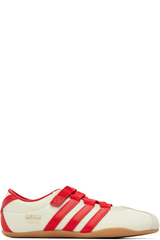 adidas Originals - White & Red Tokyo Mary Jane Sneakers | SSENSE