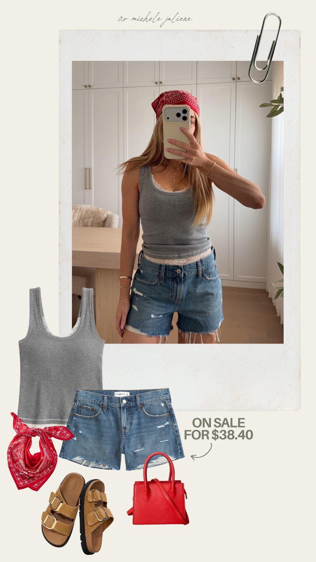 these shorts are an additional 20% off right now! bra tank: xs // denim short: 25

sale alert, summer outfits, casual outfits, denim, michele jaliene

#LTKSaleAlert #LTKootd #LTKPetite