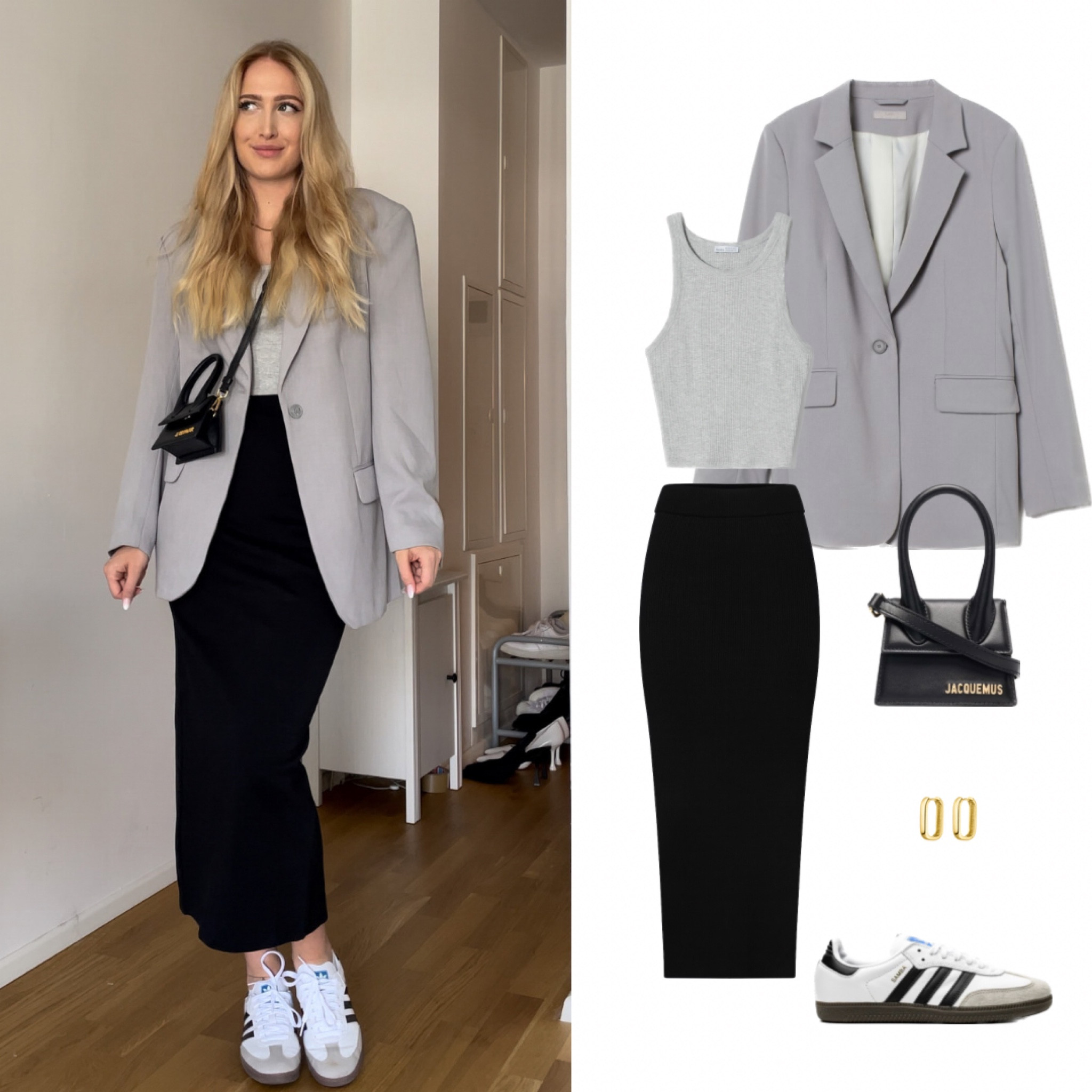 Grey x black 🤍🖤 

#greyoutfit #outfitidea #fashionblogger

🗝️ black skirt set style styling stylist basic basics capsule wardrobe idea bag ideas simple classic classy casual smart dressy day errands shopping date summer spring outfit outfits blazer fashion inspo wear office work wear



#LTKSeasonal #LTKfit #LTKstyletip