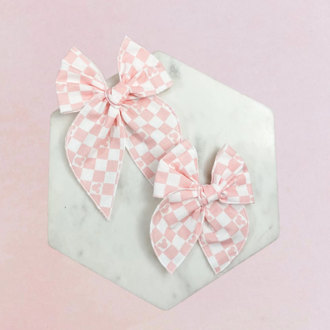 Minnie Mouse Mickey Mouse Hair Bow Disney Bow Disney Parks - Etsy | Etsy (US)