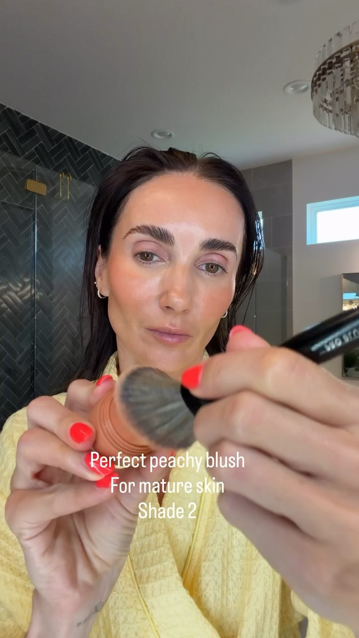Add a natural flush with this creamy Armani blush that blends effortlessly for a fresh, radiant everyday look. I'm using shade 2 carmel warm nude.
cream blush, Armani blush, natural makeup, glowing skin, everyday makeup, dewy makeup look, no makeup makeup, clean girl beauty, mature skin makeup, radiant complexion

#LTKBeauty #LTKOver40