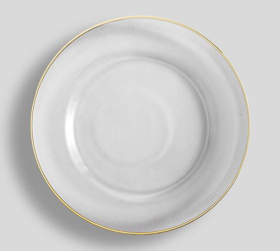 Etched Gold Rim Charger Plates | Pottery Barn (US)