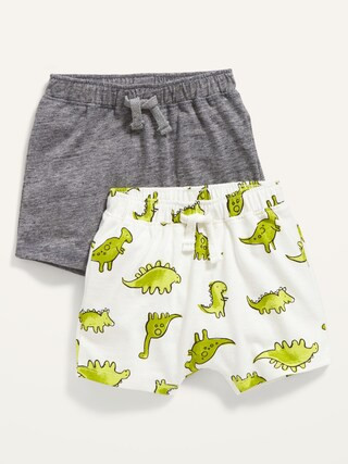 Unisex Jersey-Knit Pull-On Shorts 2-Pack for Baby | Old Navy (US)