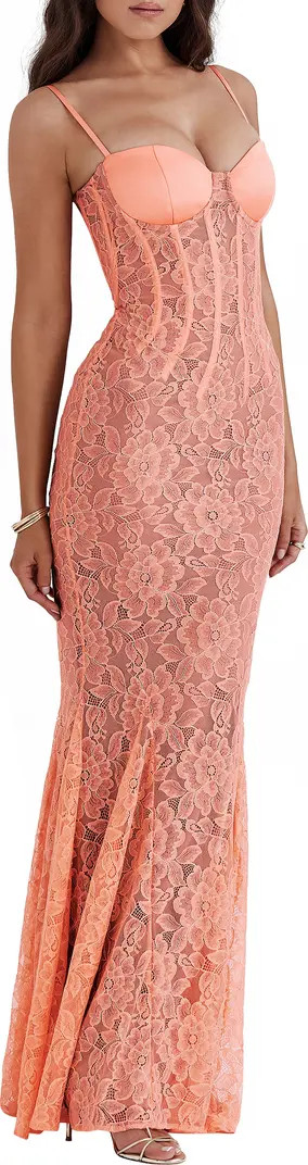 HOUSE OF CB Cordelia Lace Corset Mermaid Gown | Nordstrom | Nordstrom