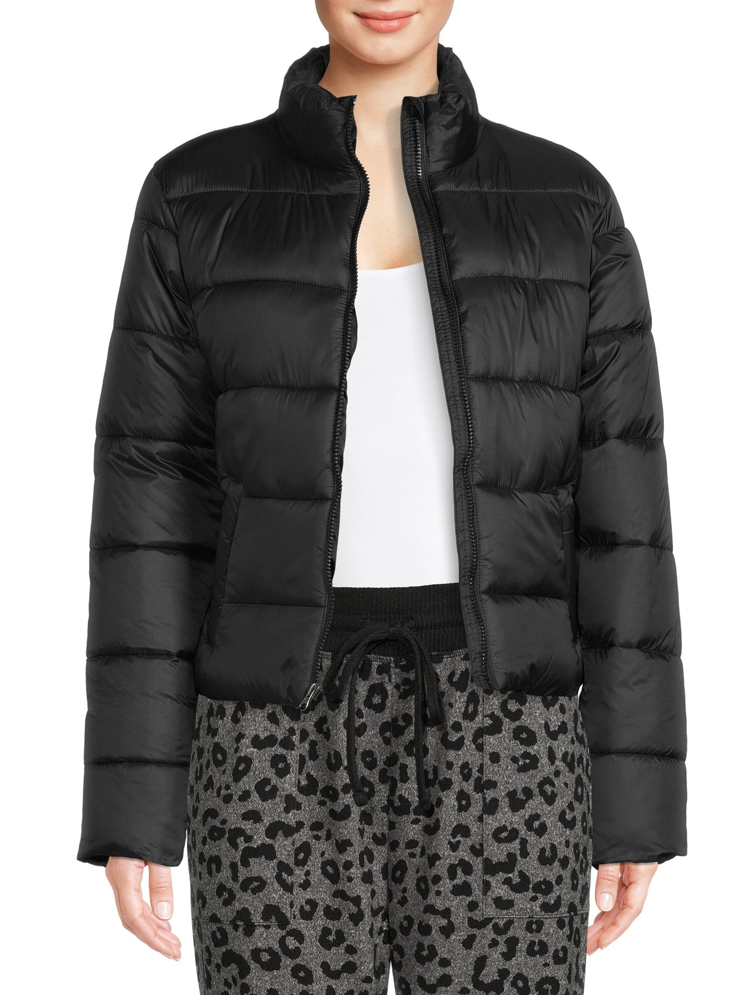 Time and Tru Women's and Plus Puffer Jacket | Walmart (US)