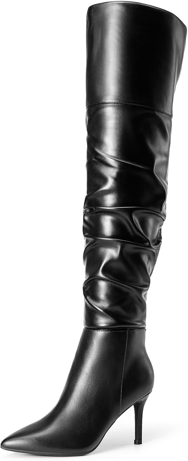DREAM PAIRS Women High Stilettos Heels Over The Knee Boots | Amazon (US)