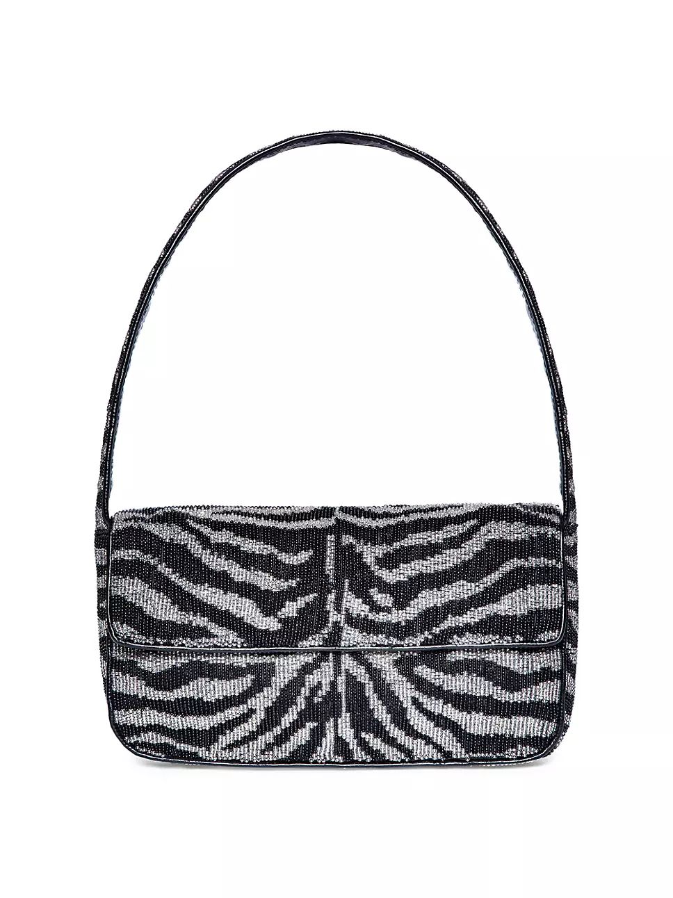 Tommy Zebra-Stripe Beaded Shoulder Bag | Saks Fifth Avenue