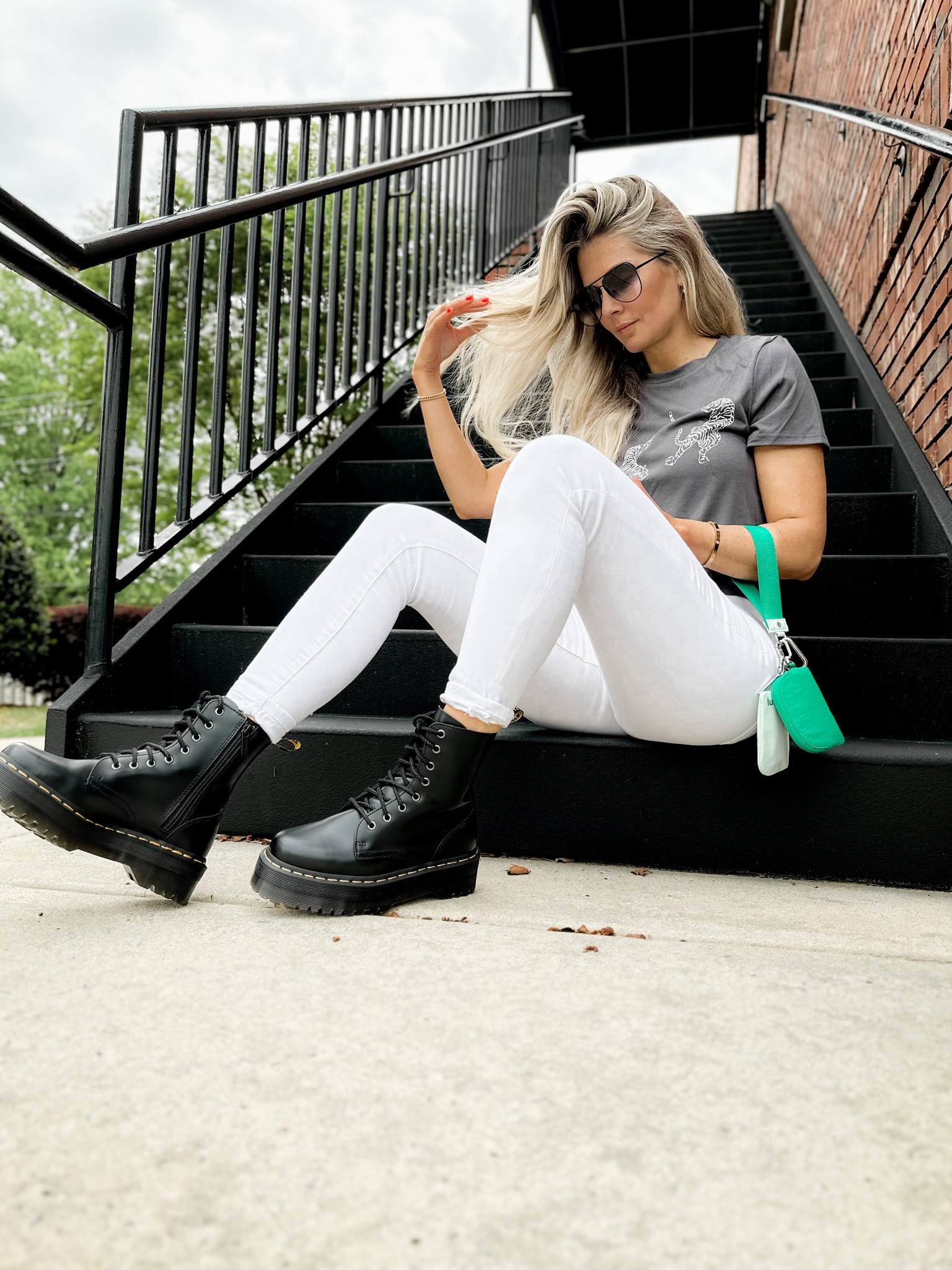 Doc marten spring & summer outfit idea. Get your normal size in all items!! 

leather jacket - Dr. Marten boots - jeans - tote bag - edgy look

#LTKFestival #LTKstyletip #LTKunder50