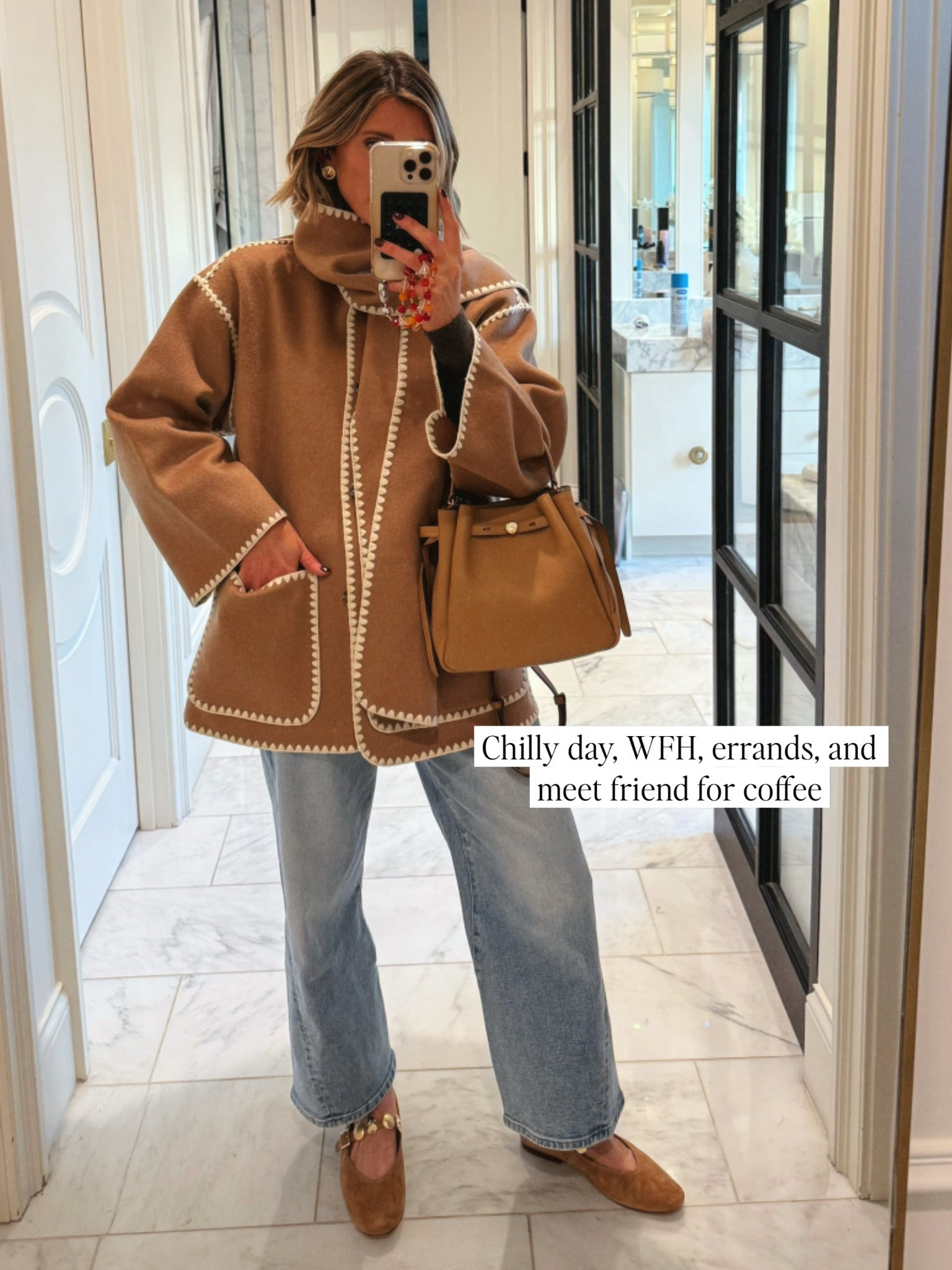 Love this scarf coat from quince. It looks designer but on major sale 