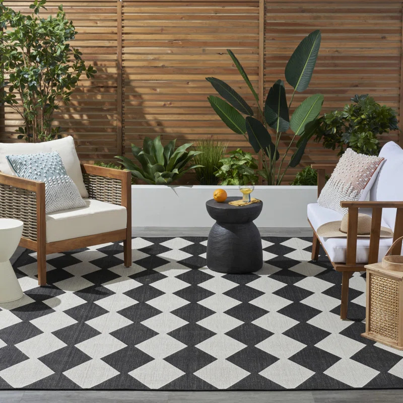 Rectangle Positano Indoor/Outdoor Area Rug | Wayfair North America