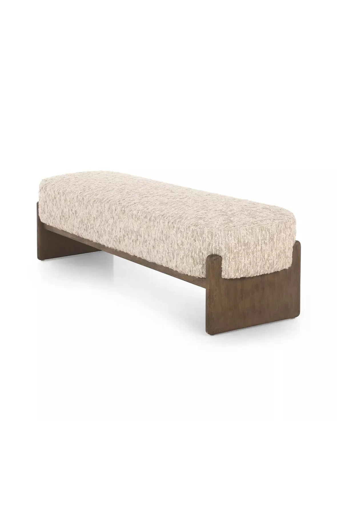Kirby Accent Bench - Solema Cream | THELIFESTYLEDCO