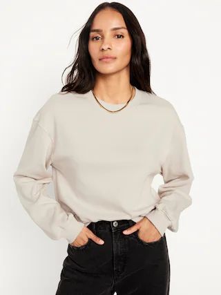 Crew-Neck Sweatshirt for Women | Old Navy (US)