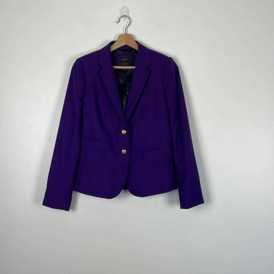 J. Crew Schoolboy 3 faux pocket button down long sleeve blazer Size 2 | eBay US
