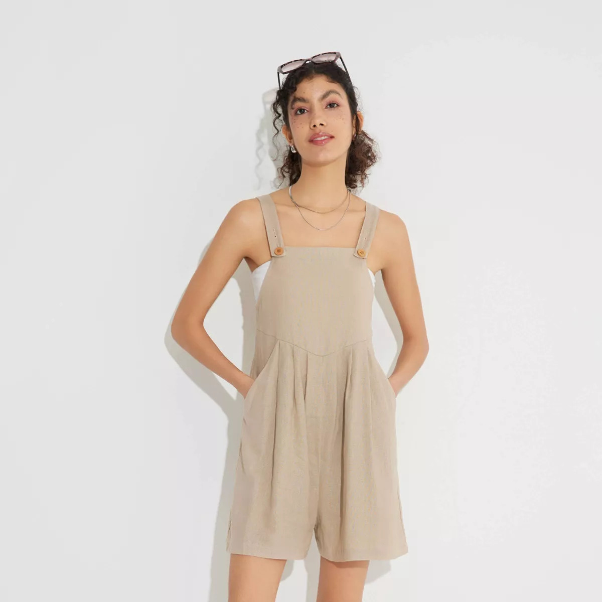Women's Pleated-Front Romper - Wild Fable™ | Target