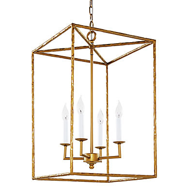 Hadley Iron Frame Rectangular Pendant Light | Ballard Designs, Inc.