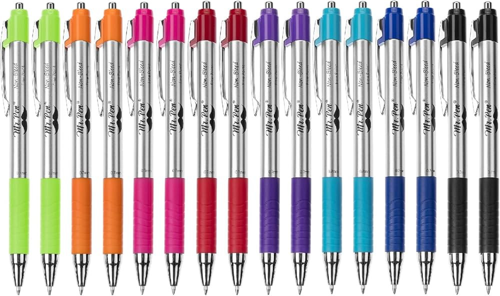 Mr. Pen- Bible Pens No Bleed Through, 16 Pack, Assorted Color, Bible Journaling Pens | Amazon (US)
