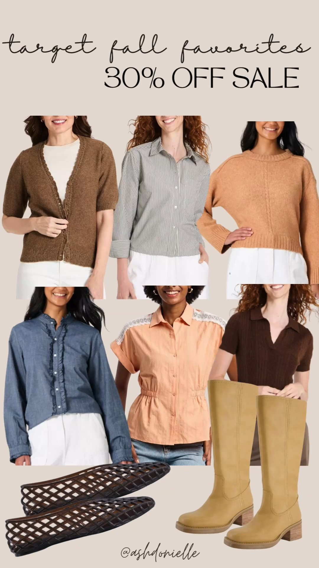 Target 30% off my favorite fall tops and shoes! 

 #LTKootd #LTKSeasonal #LTKSaleAlert