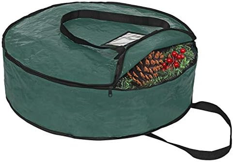 ProPik Christmas Wreath Storage Bag 24" - Garland Holiday Container with Tear Resistant Fabric - ... | Amazon (US)