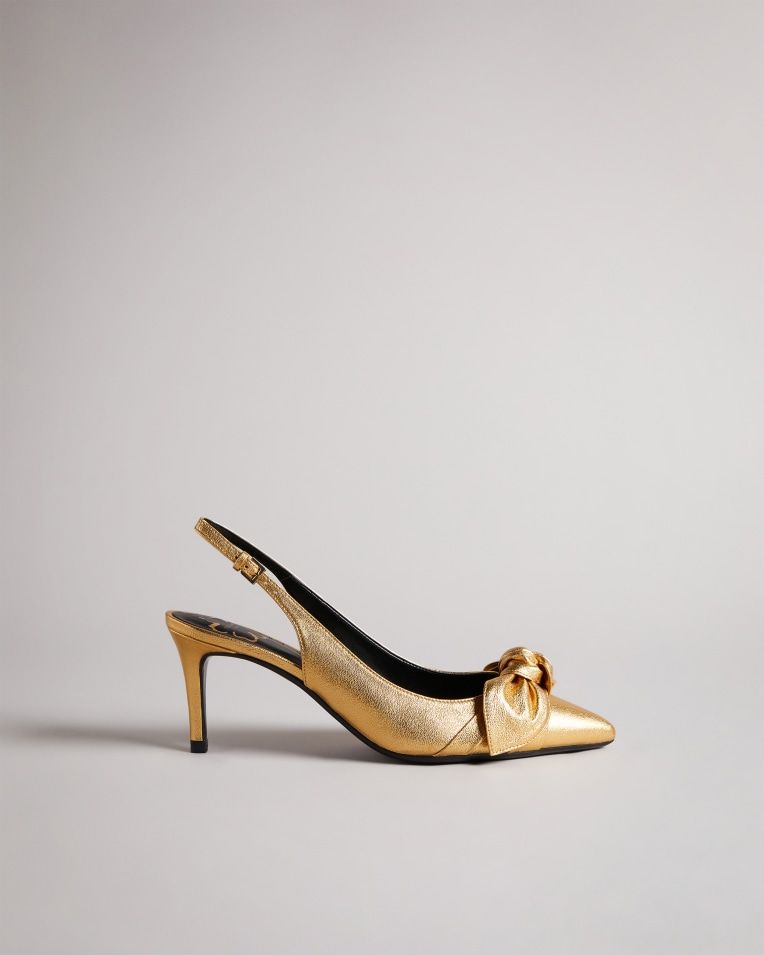 Metallic Bow Slingback Court Shoe | Ted Baker (UK)