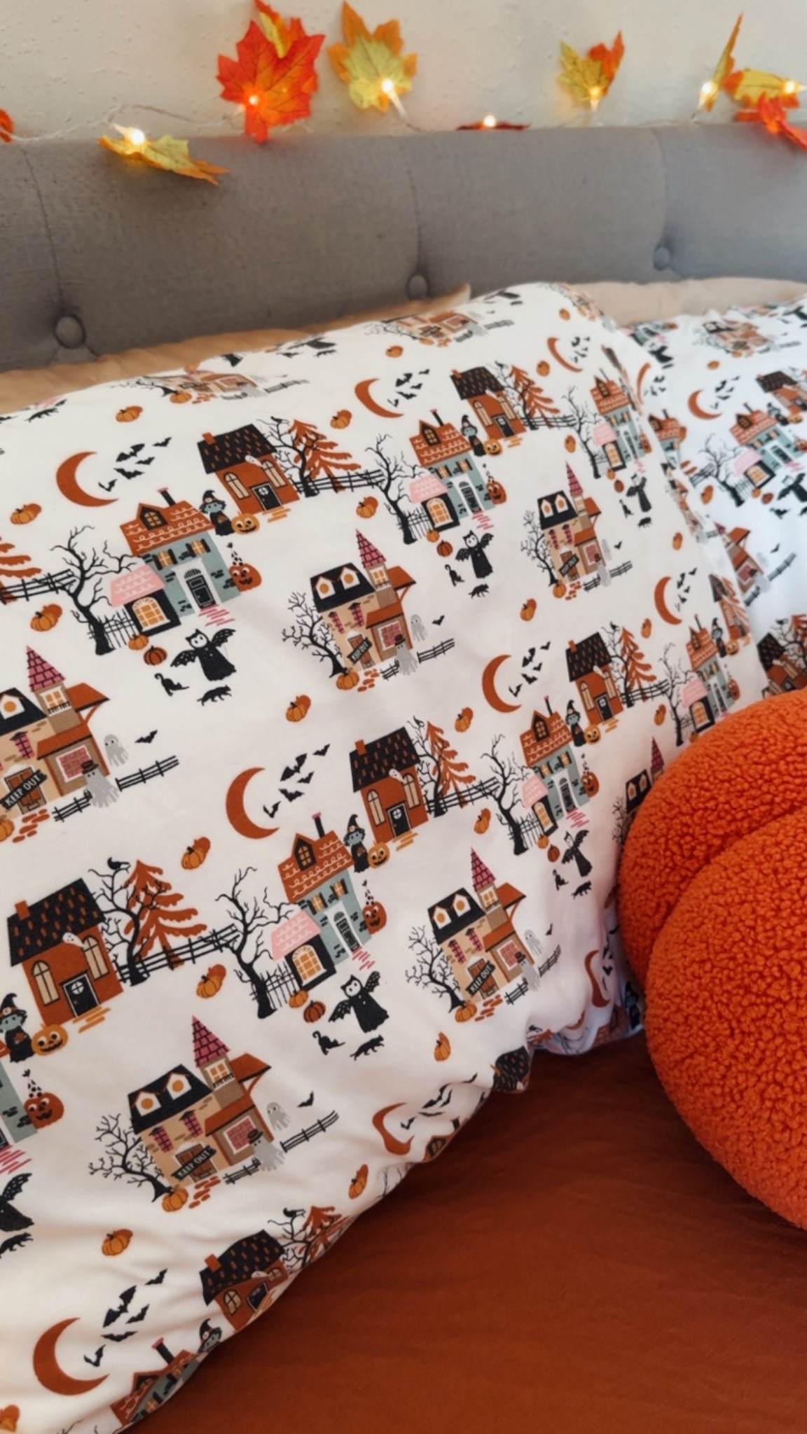 Halloween sheets for a bedroom makeover. Halloween from Amazon! Bedsheets from Amazon  

#LTKHome #LTKSeasonal #LTKHalloween