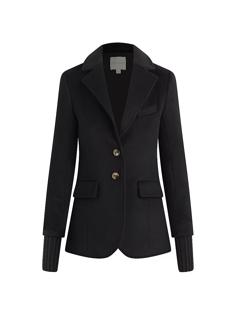 Women's The City Wool-Cashmere Blend Blazer - Black - Size XS | Saks Fifth Avenue