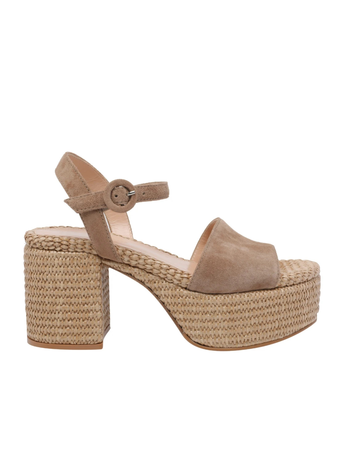 Gianvito Rossi Round-Toe High-Heeled Sandals | Senser US