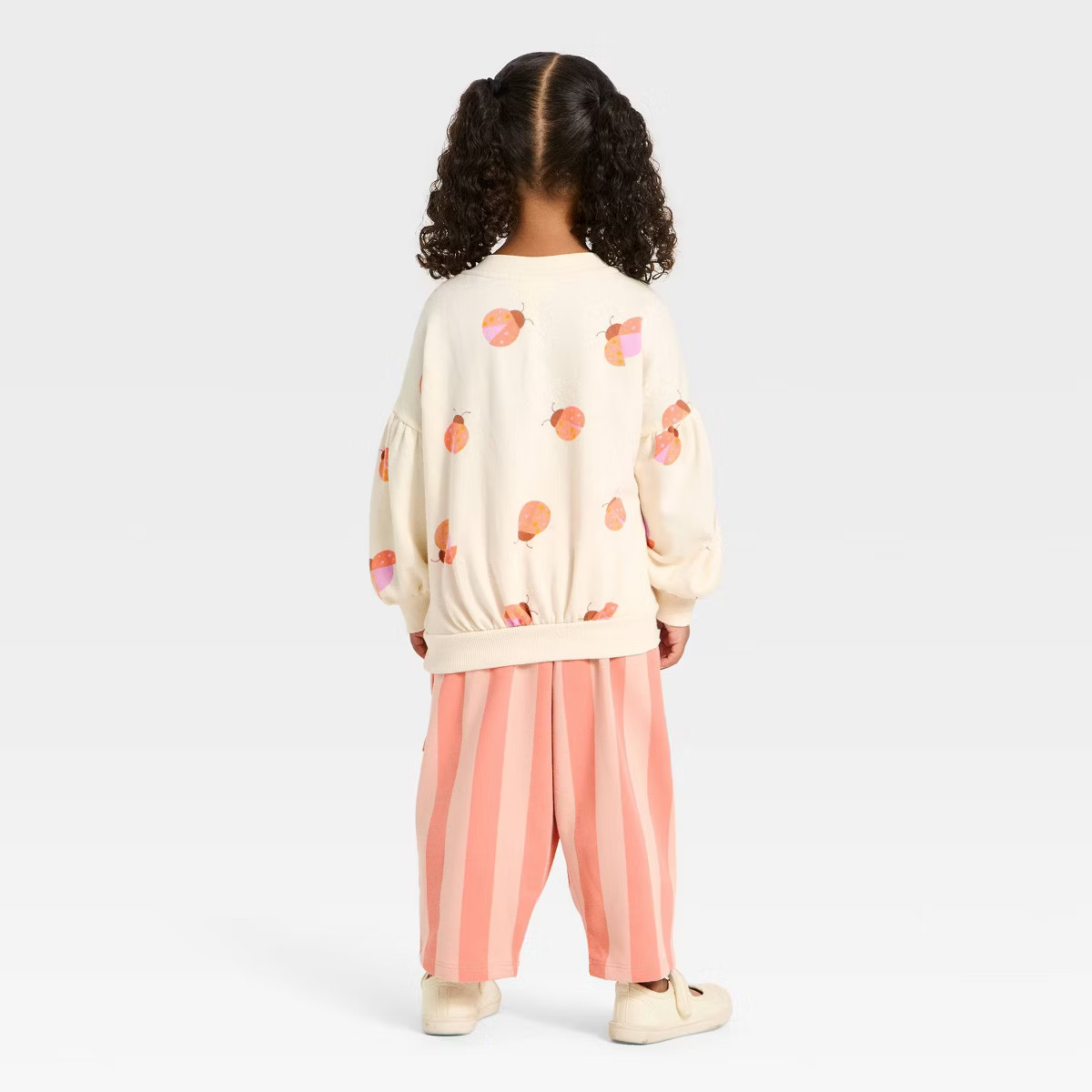 Toddler Girls' Lady Bug Pullover Sweater and Pull-On Pants Set - Cat & Jack™ Pink | Target