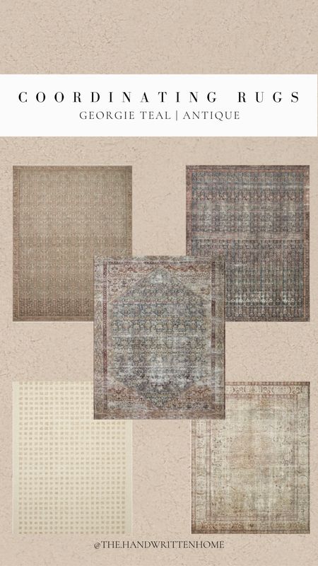 Coordinating rugs with Georgie Teal/antique

Crazy deal on the Amber Lewis x Loloi Georgie rug right now! Pair with any of these rugs for a cohesive open concept look!

WayDay Sale
Amber interiors
Angela rose rugs
Billie rug
Margot rug
Dining room rug
Kitchen runner
Living room rug

#LTKstyletip #LTKhome #LTKsalealert