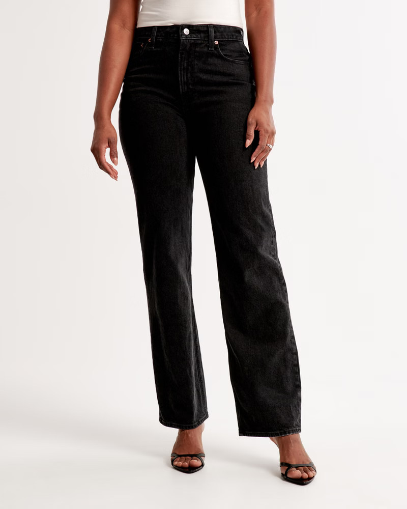 Curve Love High Rise 90s Relaxed Jean | Abercrombie & Fitch (US)