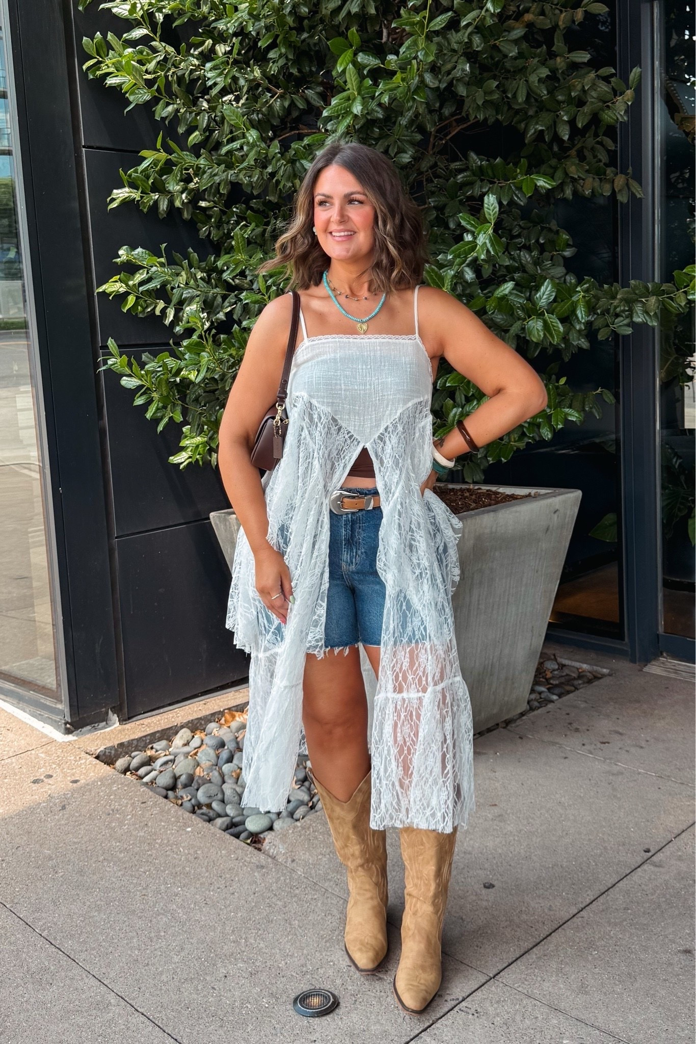 Top, large
Shorts, 14 
Boots, true 10

Country concert, Nashville outfit, concert outfit, summer outfit, size 12, midsize

#LTKootd #LTKMidsize #LTKSeasonal