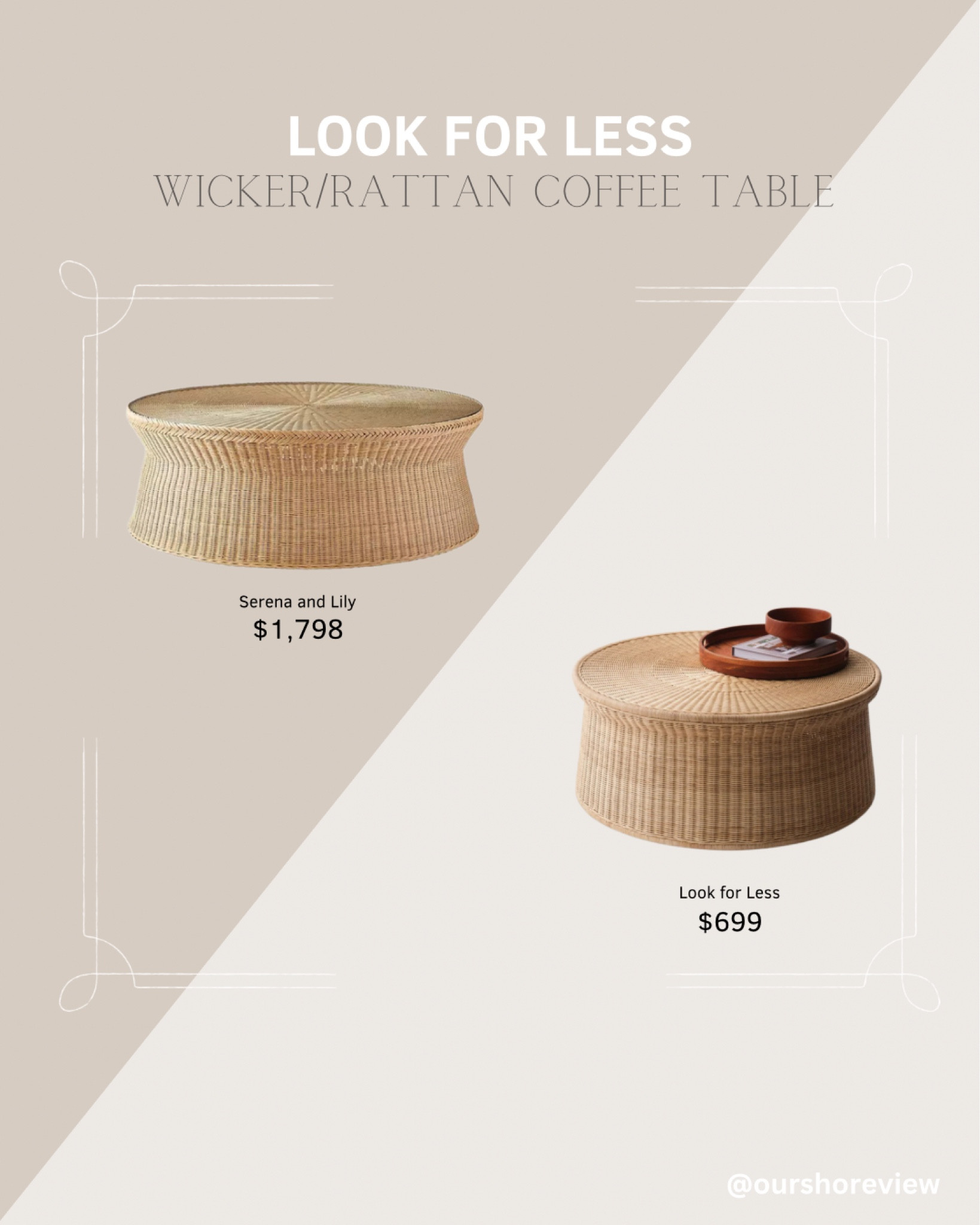 Round wicker coffee table, round rattan coffee table, Serena and Lily look for less, Serena and Lily look alike, Serena and Lily dupe 

#LTKStyleTip #LTKSaleAlert #LTKHome