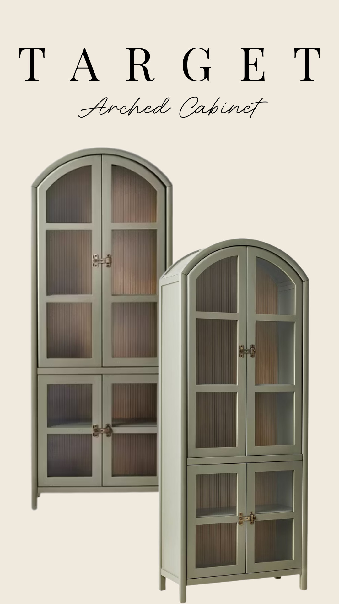 Add stylish storage to your indoor space with this Grooved Wood with Glass 4 Door Arch Cabinet from Hearth & Hand™ with Magnolia!

furniture, home decor, interior design #Target #HearthandHand #Magnolia #NewArrival 

 #LTKHome #LTKSaleAlert