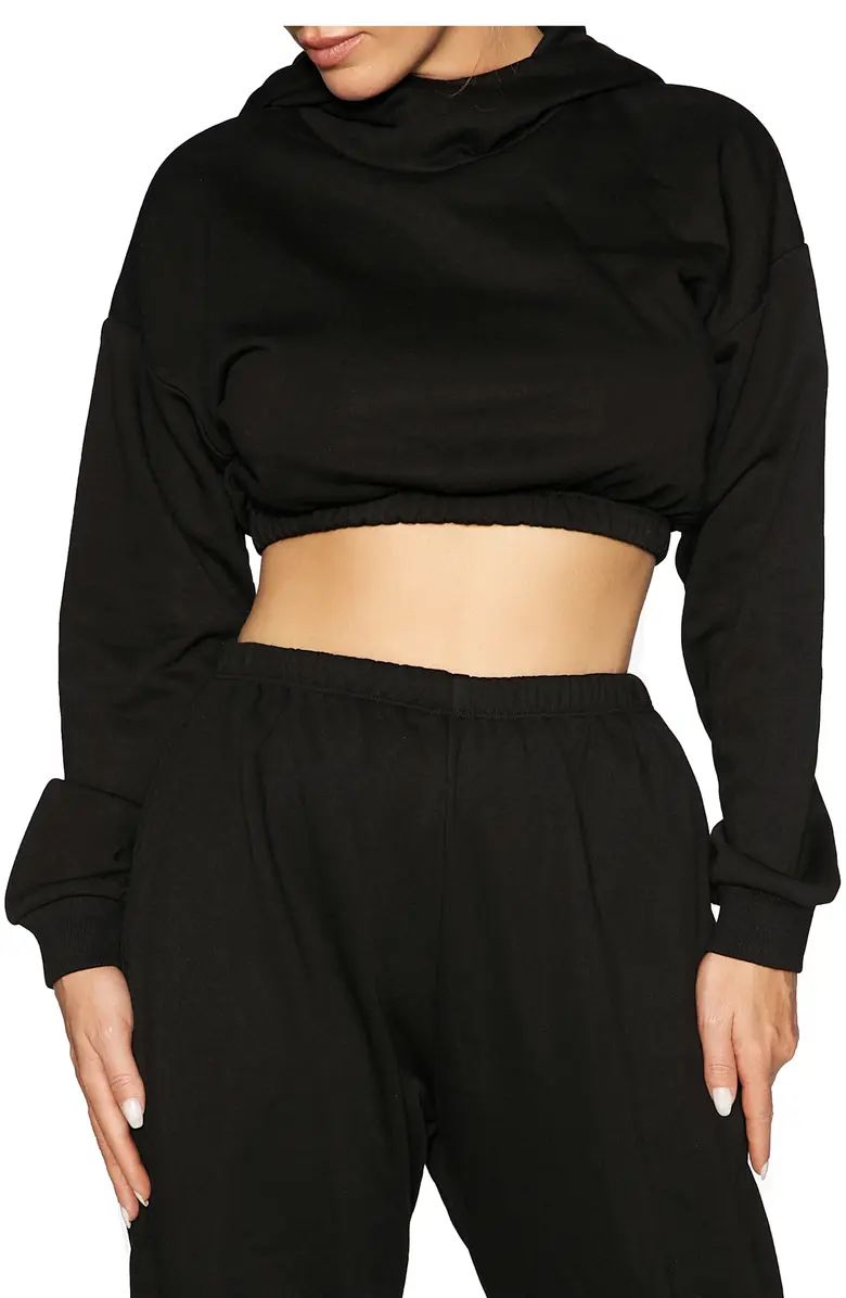 French Terry Crop Hoodie | Nordstrom