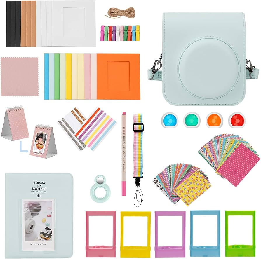 15 in 1 Mini 12 Zubehör Kompatibel mit Fujifilm Instax Mini 12 Sofortbildkamera. (Mintgrün) | Amazon (DE)