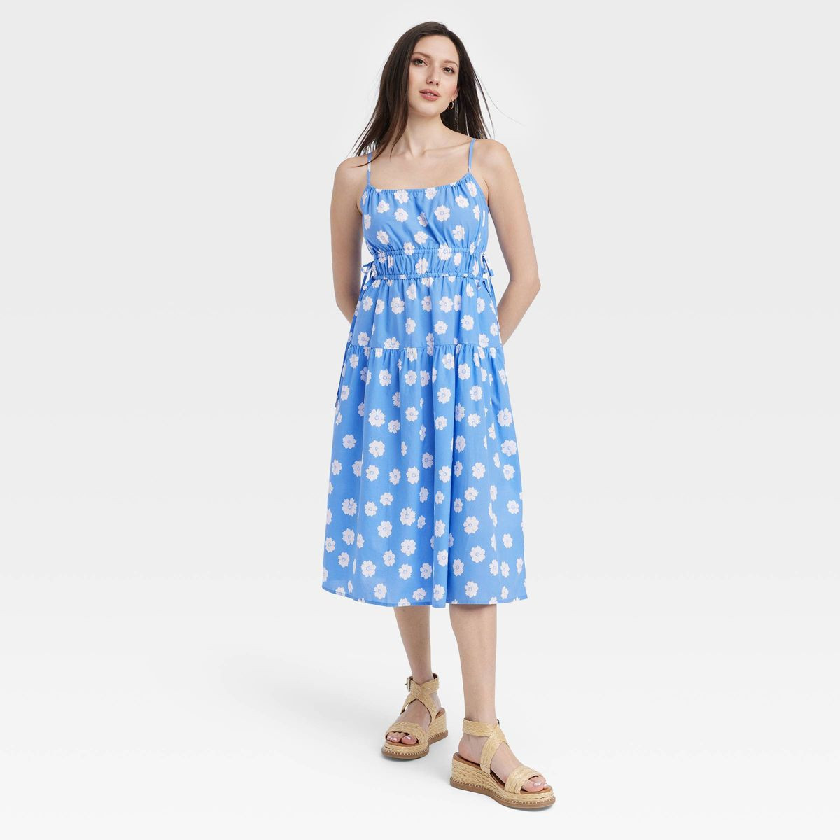 Women's Cinched Waist Midi Sundress - Universal Thread™ | Target
