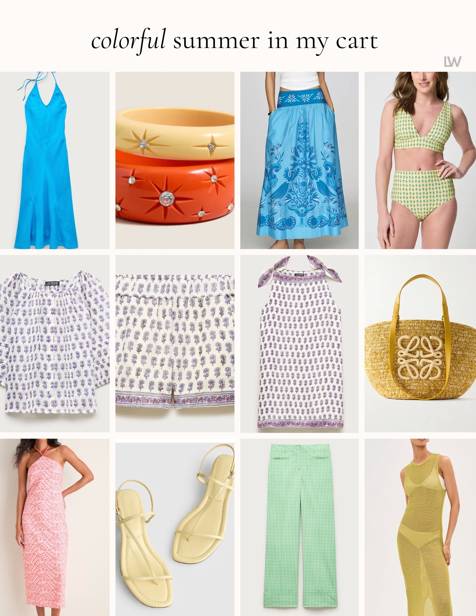 Colorful pieces that are perfect for summer!!