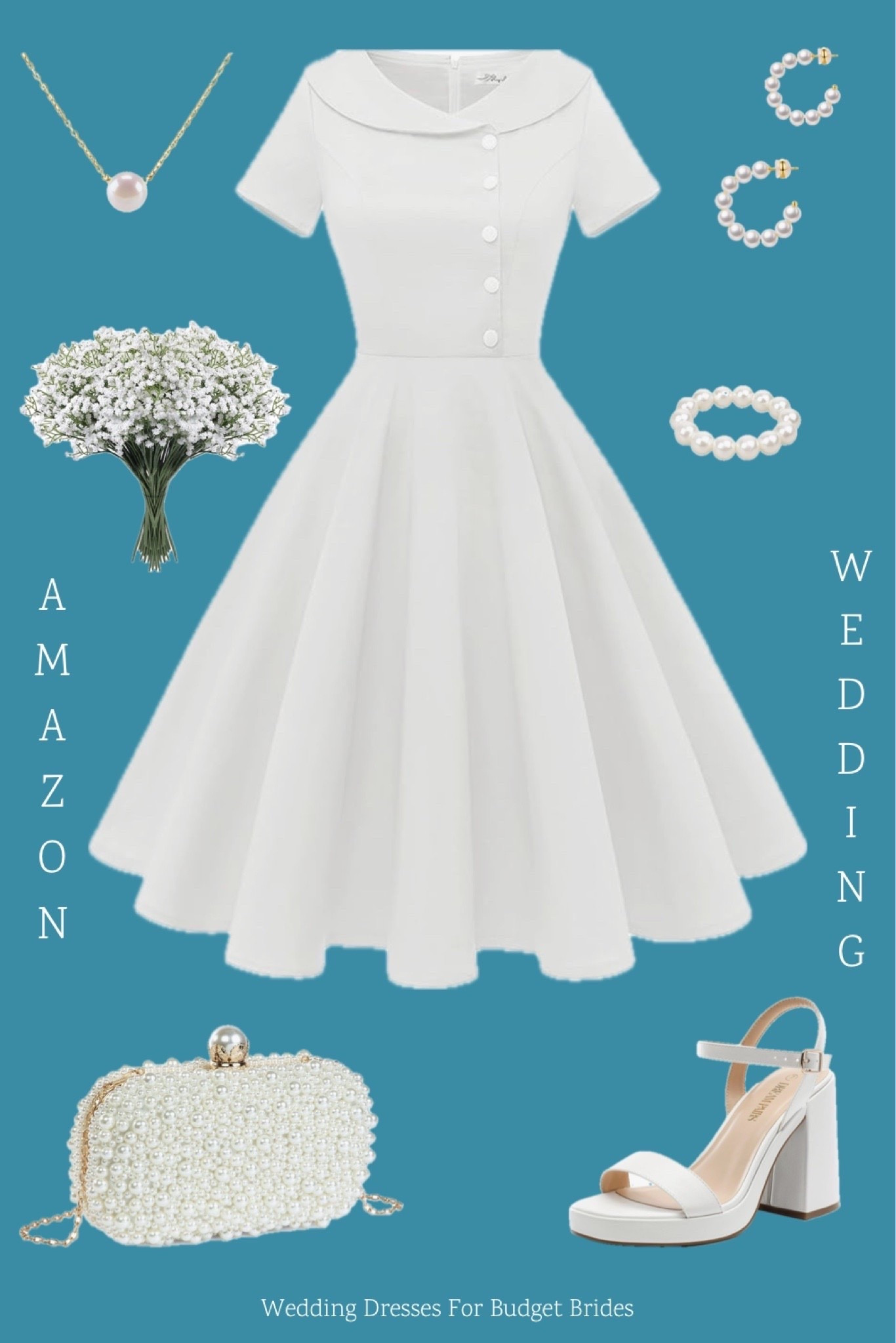 Vintage 1950’s style wedding outfit from Amazon for the bride to be.

#LTKWedding #LTKSeasonal #LTKootd