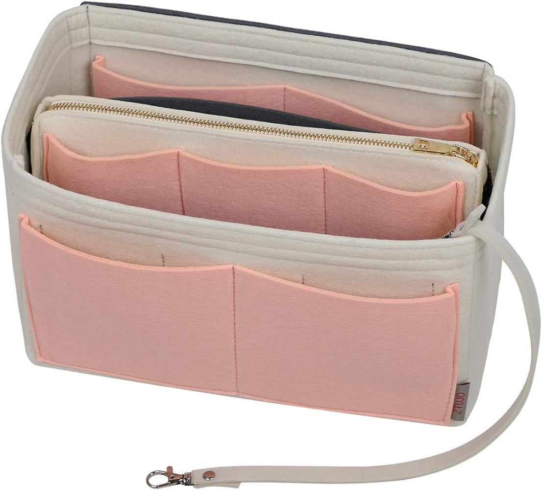 Purse Organizer Insert, Felt Bag organizer with zipper, Handbag & Tote Shaper, For Speedy Neverfu... | Amazon (US)