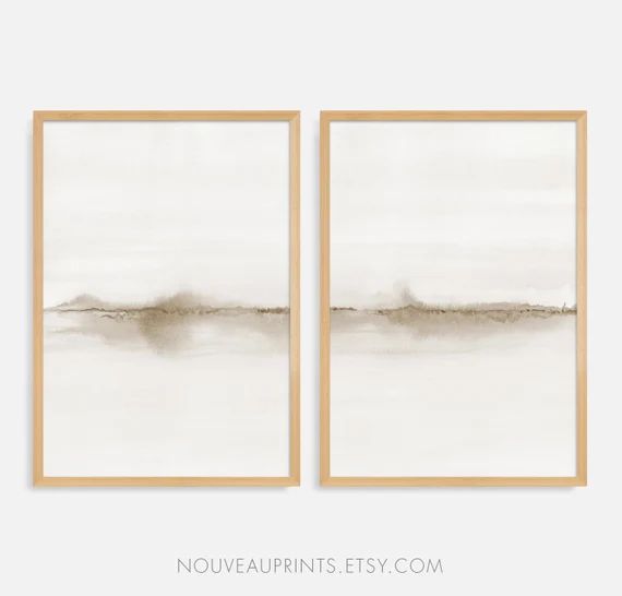 Set of 2 Prints PRINTABLE Wall Art Abstract Large Prints - Etsy | Etsy (US)