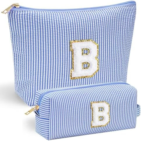 YOOLIFE Teen Girl Gifts Trendy Stuff - Monogram Personalized Makeup Bag | Cosmetic Bag | Travel T... | Amazon (US)